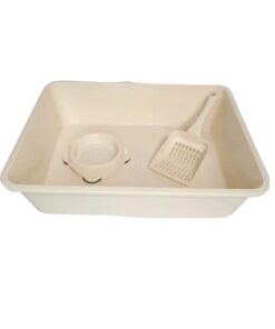 Caja para gatos. Kit bandeja sanitaria con Pala+plato
