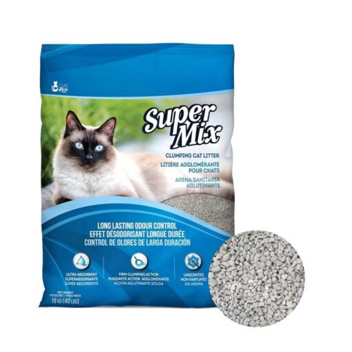 Arena Sanitaria Aglutinante para gatos Super Mix