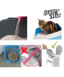 Arena Sanitaria Aglutinante para gatos Super Mix