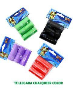 Bolsas Para Fecas De Mascotas Pack X3