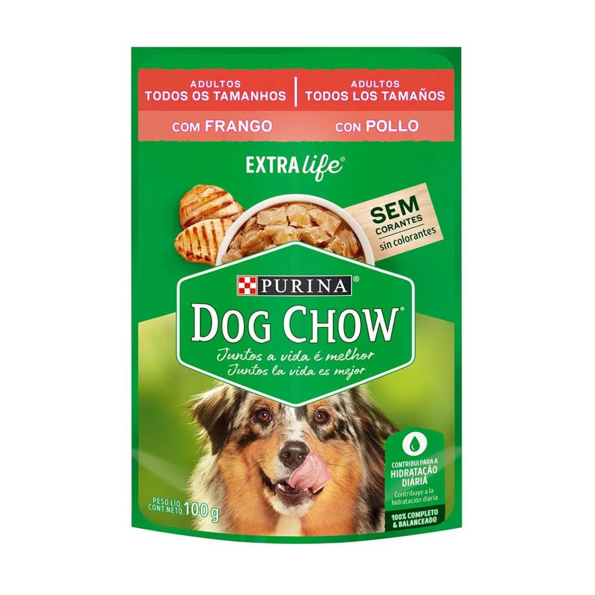 Alimento Húmedo Dog Chow Extra Life - Pollo