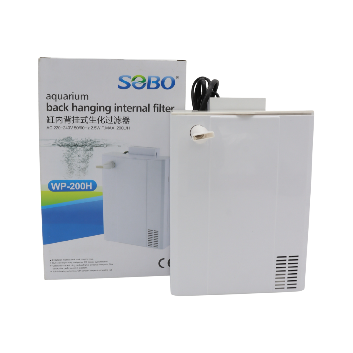 Filtro Interno Sobo 200L/h Para Acuarios