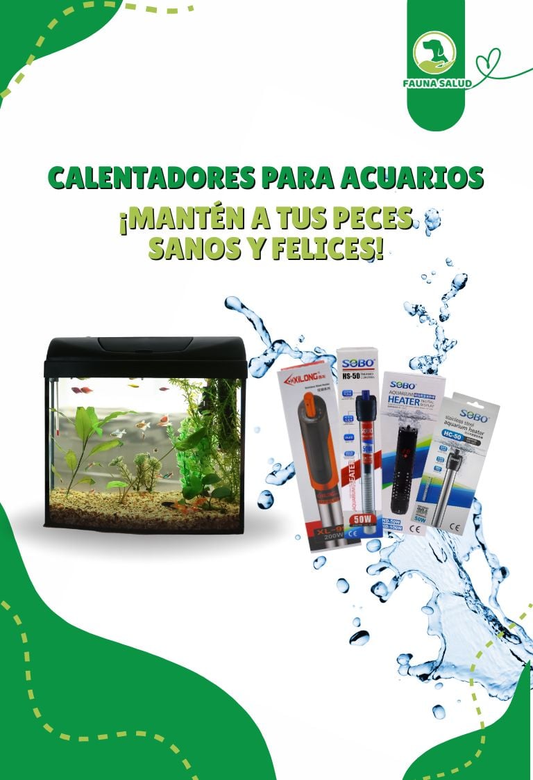 Calentadores para acuarios. Manten a tus peces sanos y felices.